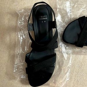 Stuart Weitzman black strappy sandals